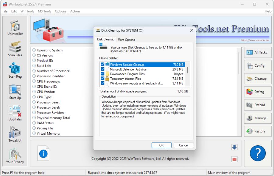 WinTools.net Disk Cleanup