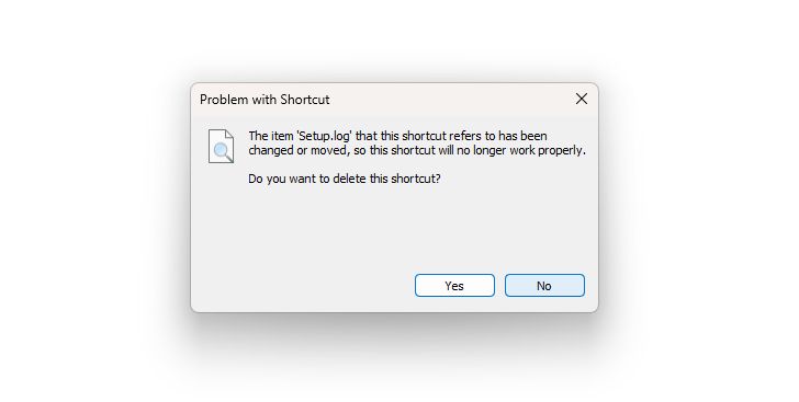 Problem with Shortcut